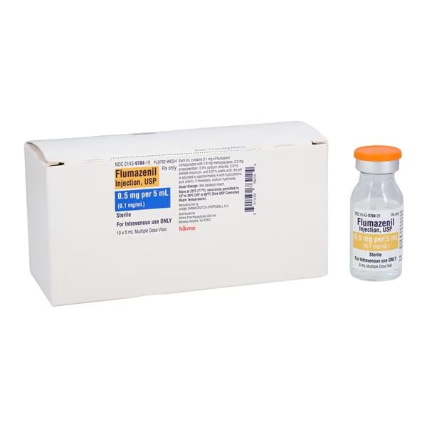 Flumazenil Injection 0.1mg/mL MDV 5mL 10/Package (00143978410)