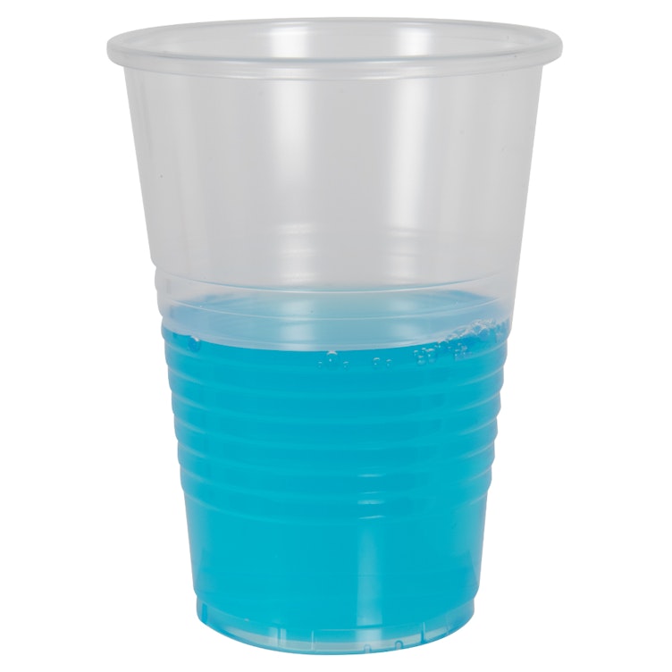 Drinking Cup, 7 oz, Recyclable Polypropylene Clear, 100/slv, 25 slv/cs