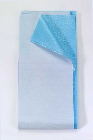 Stretcher Sheet, Fitted, 40" x 90", Non-Woven/ Poly, Blue, 25/cs