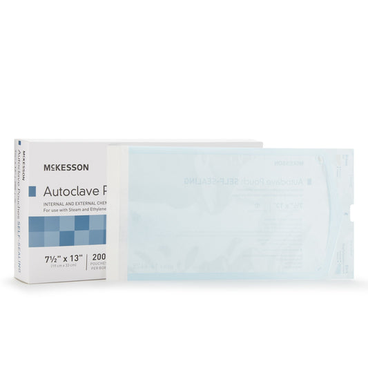 Sterilization Pouch, 7 1/2" x 13", 200/bx, 5 bx/cs (16-6425)