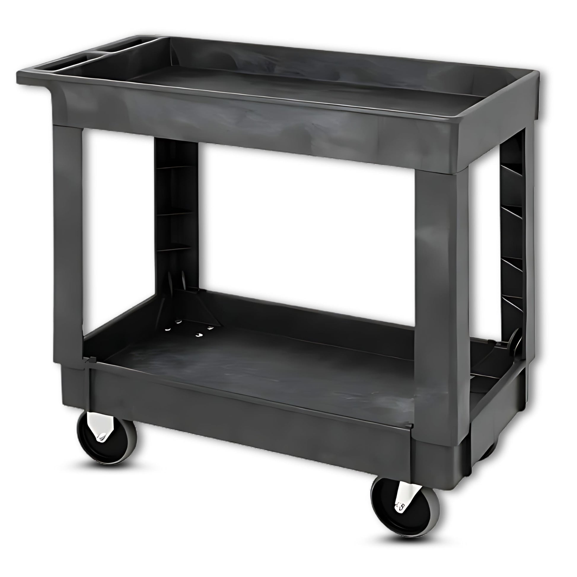 Cart, 40"L x 26"W x 32.5"H, 3 Shelves, Gray (DROP SHIP ONLY)