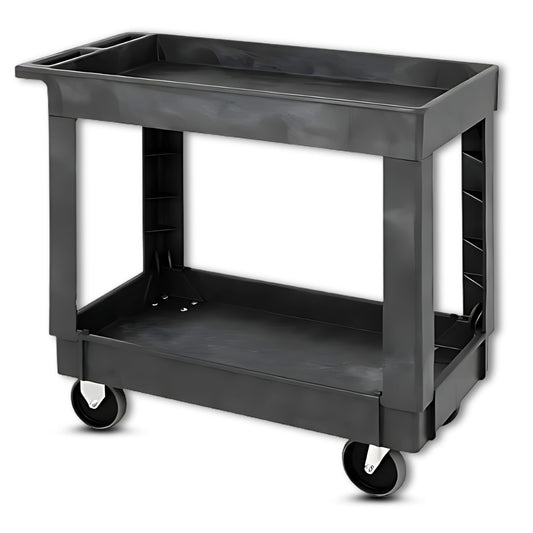 Cart, 40"L x 26"W x 32.5"H, 3 Shelves, Gray (DROP SHIP ONLY)