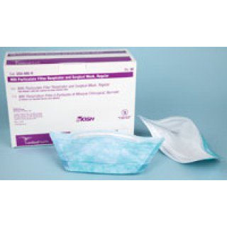 N95 Respirator and Surgical Mask, Flat Fold, Regular, 50/bx, 6 bx/cs (Continental US Only) (Item is Non-Returnable) (Item is on manufacturer allocation so supplies may be limited)