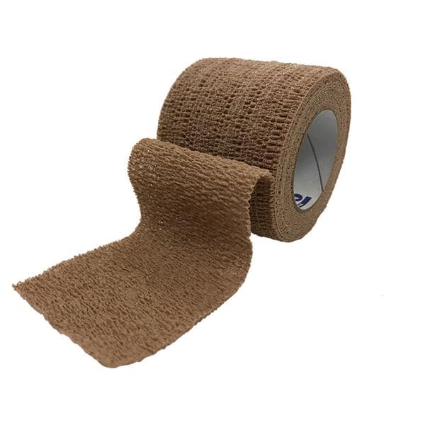 Self-Adherent Wrap, 3" x 5 yds, Tan, Hand Tear, Latex Free (LF), Sterile (ST), 24 rl/cs
