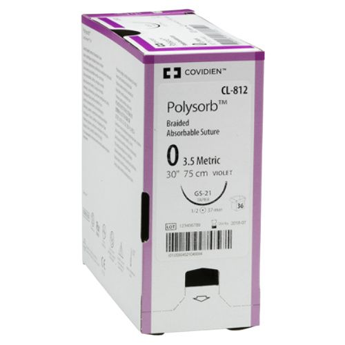 Suture, Pre-Cut, Size 1, Violet, 12x24", No Needle, 2 dz/bx (Continental US Only)
