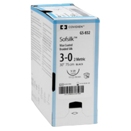 Suture, Pre-Cut, Size 5, Black, 3x24", No Needle, 3 dz/bx (Continental US Only)