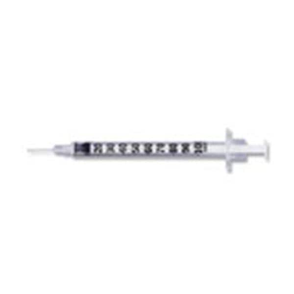 Insulin Syringe, 1mL, Permanently Attached Needle, 28G x _", Blister Package, U-100 Micro-Fine IV, Orange, 100/bx, 5 bx/cs (Continental US Only) (Drop Ship Requires Pre-Approval)