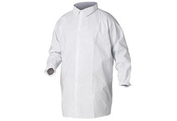 Lab Coat, Elastic Wrists with No Pockets, Small, White, 30/cs (Products cannot be sold on Amazon.com or any other 3rd party site) (US Only)
