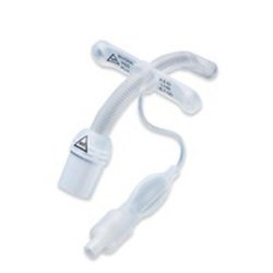 Trach Tube, Neonatal, Cuffed, Tight to Shaft, Flextend, V Neck Flange, 3.5mm ID x 5.3mm OD x 34mm L (US Only) (Item on Manufacturer Backorder - Inventory Limited when Available)