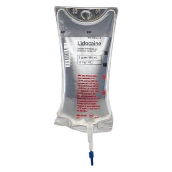 Lidocaine Hydrochloride, 5% Dextrose Injection, USP, 2 grams/ 250 ml (8 mg/ml), Viaflex Plastic Container, Liquid Premix, 24/cs (Rx) (Item is Non-Returnable) (Continental US Only, Excluding IN and ND) (Product Access Restricted. Check with your sales rep to verify eligibility)