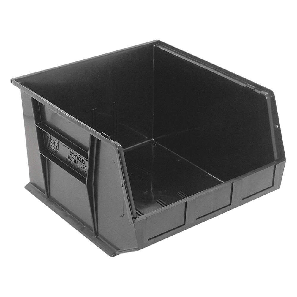 Bins, Stack and Hang, Black, 18" x 16-1/2" x 11", 3/ctn (DROP SHIP ONLY)