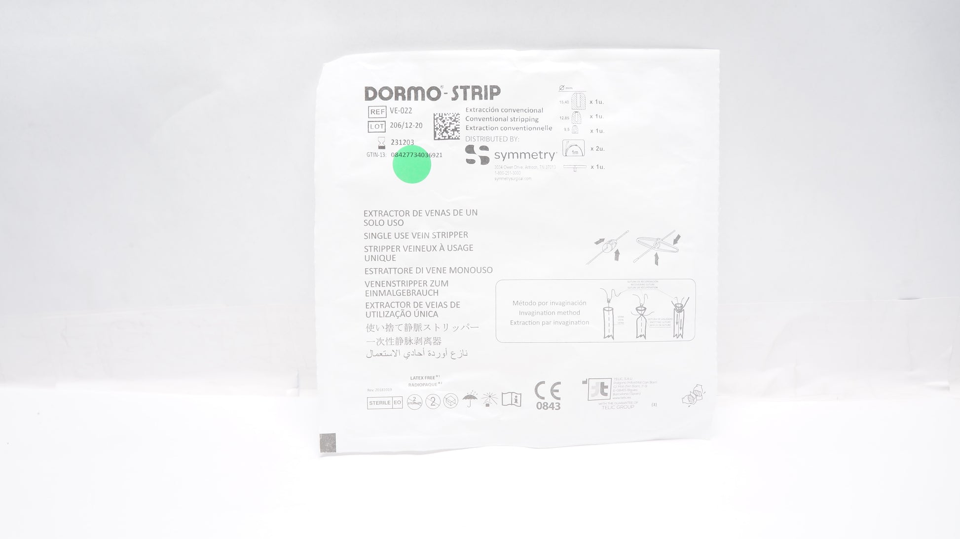 Dormo-Strip, Vein Stripper, Single-Use, 12/bx