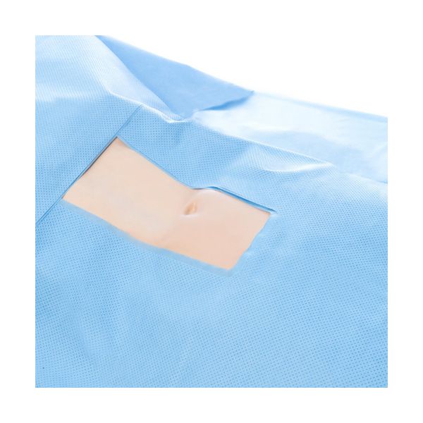 Head Drape with Detachable Turban, Handi-Bin, Non-Sterile, Blue, 20/bx, 40 bx/cs (US Only)
