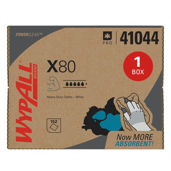 WYPALL X80 Wipes, Extended Use Cloths, BRAG Box Format, White, Reusable, 160 sheets/bx, 1 bx/cs (Products cannot be sold on Amazon.com or any other 3rd party site) (US Only)