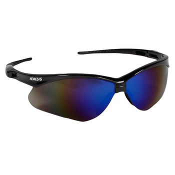 Safety Glasses, Blue Mirror Lens, Black Frame, 12/cs (Products cannot be sold on Amazon.com or any other 3rd party site) (US Only)