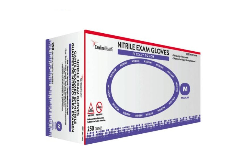 Flexal Touch Exam Gloves, Nitrile, X-Large, Blue, Non-Sterile, 100/bx, 10 bx/cs (Continental US Only)