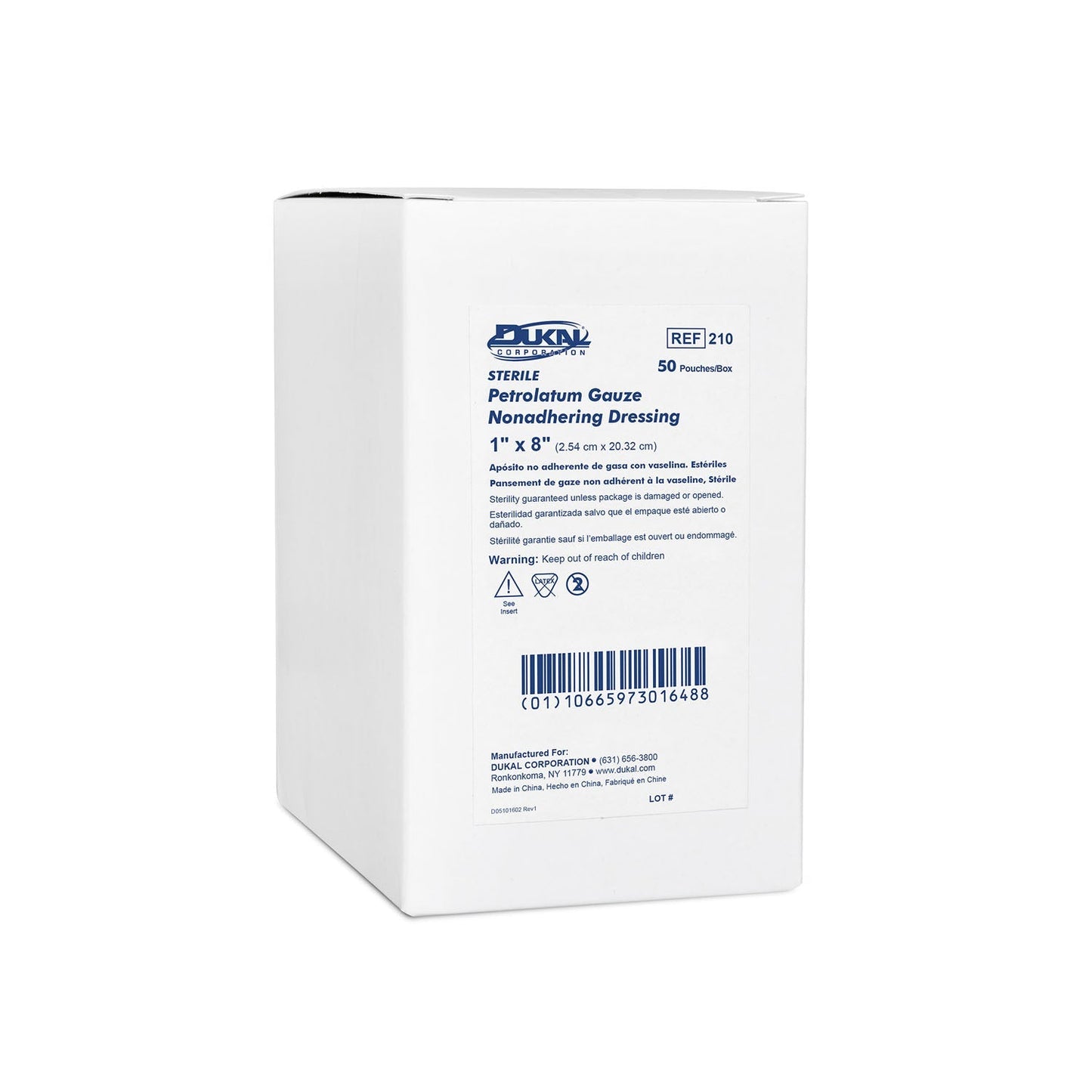 Petrolatum Gauze Dressing, _" x 72", Sterile, 1/pk, 12 pk/bx