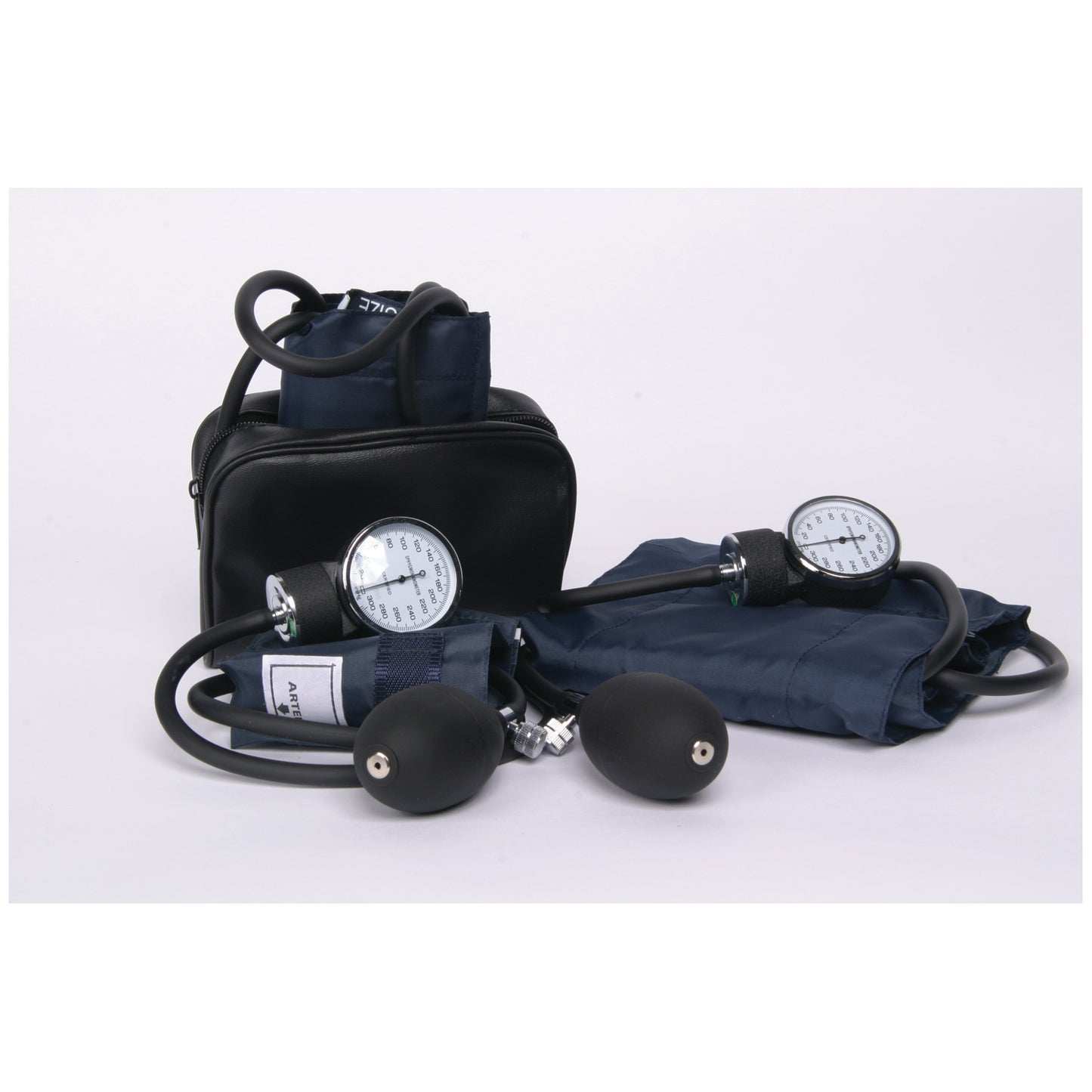 Aneroid Sphygmomanometer, Adult, Navy, Latex Free (LF)