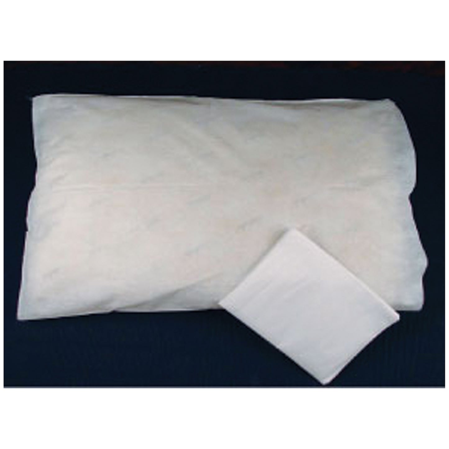 Pillowcase, 22" x 30", White Spunbound, Individually Folded, 100/cs