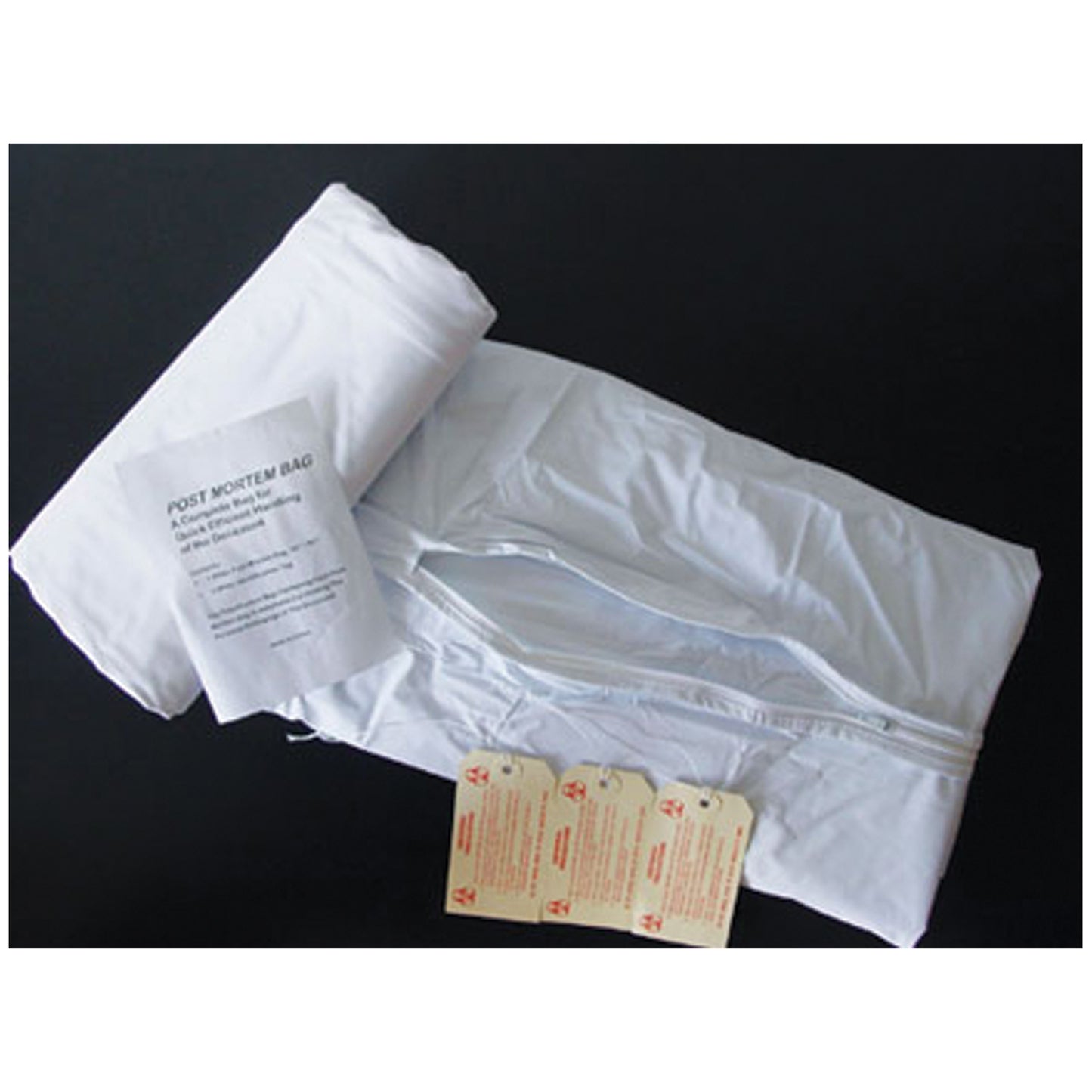 Post Mortem Bag, Straight Zipper, Child, 3 Tags, 28" x 48", 10/cs