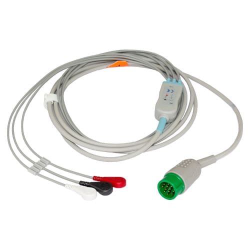 ECG Cable, 3 Lead, Lifepak, Snap, One Piece (Not Available For Sale into Canada) (REFURBISHED) (Products cannot be sold on Amazon.com or any other 3rd party site)