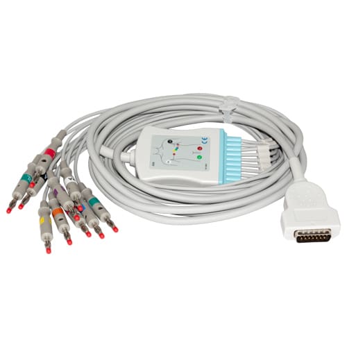 ECG Cable, 12 Lead, Mac, Banana tips, One Piece (Not Available For Sale into Canada) (REFURBISHED) (Products cannot be sold on Amazon.com or any other 3rd party site)