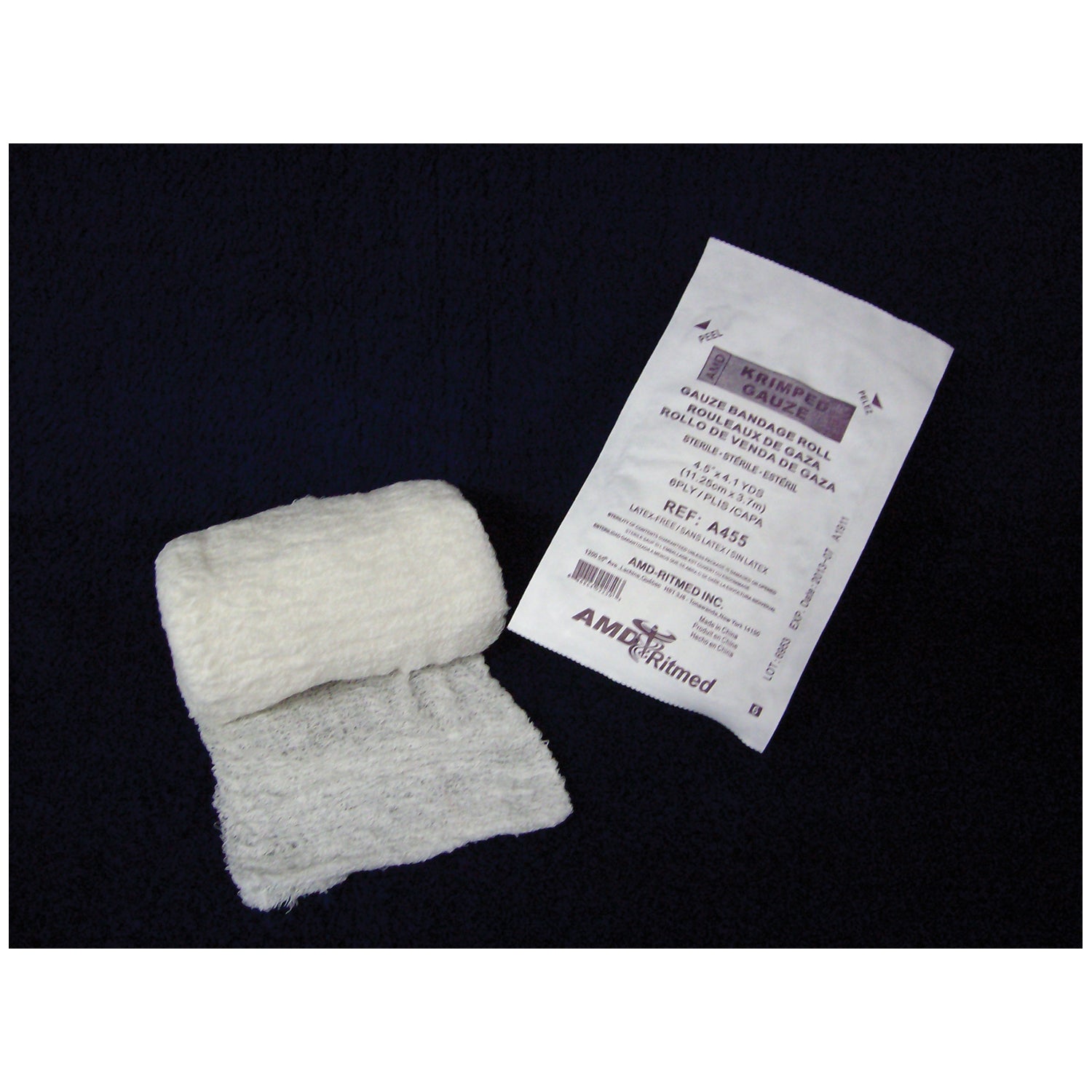 Gauze Bandage Roll, 4_" x 4.1 yds, Sterile 1s, Soft Pouch, 6-Ply, 100/cs