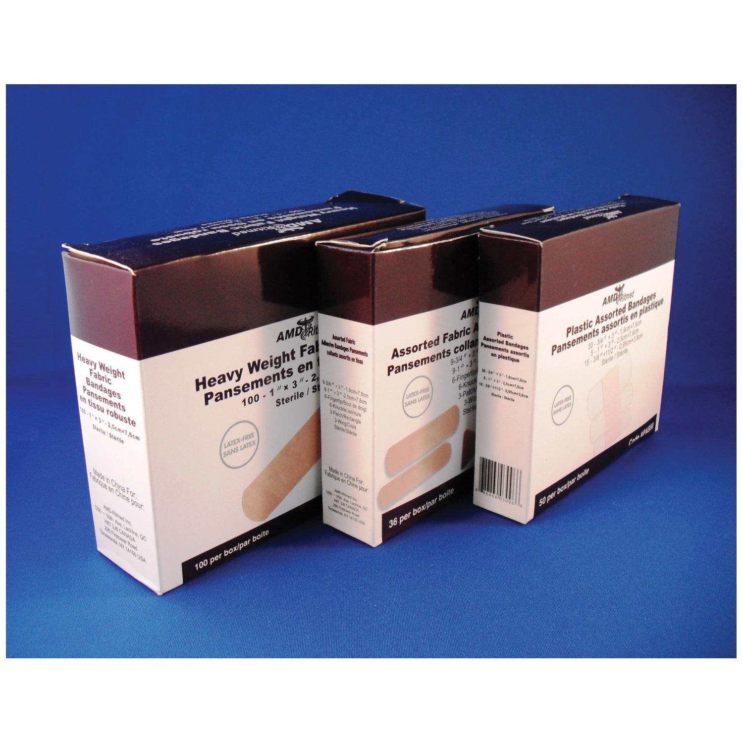 Plastic Adhesive Bandage, _" x 3", 100/bx