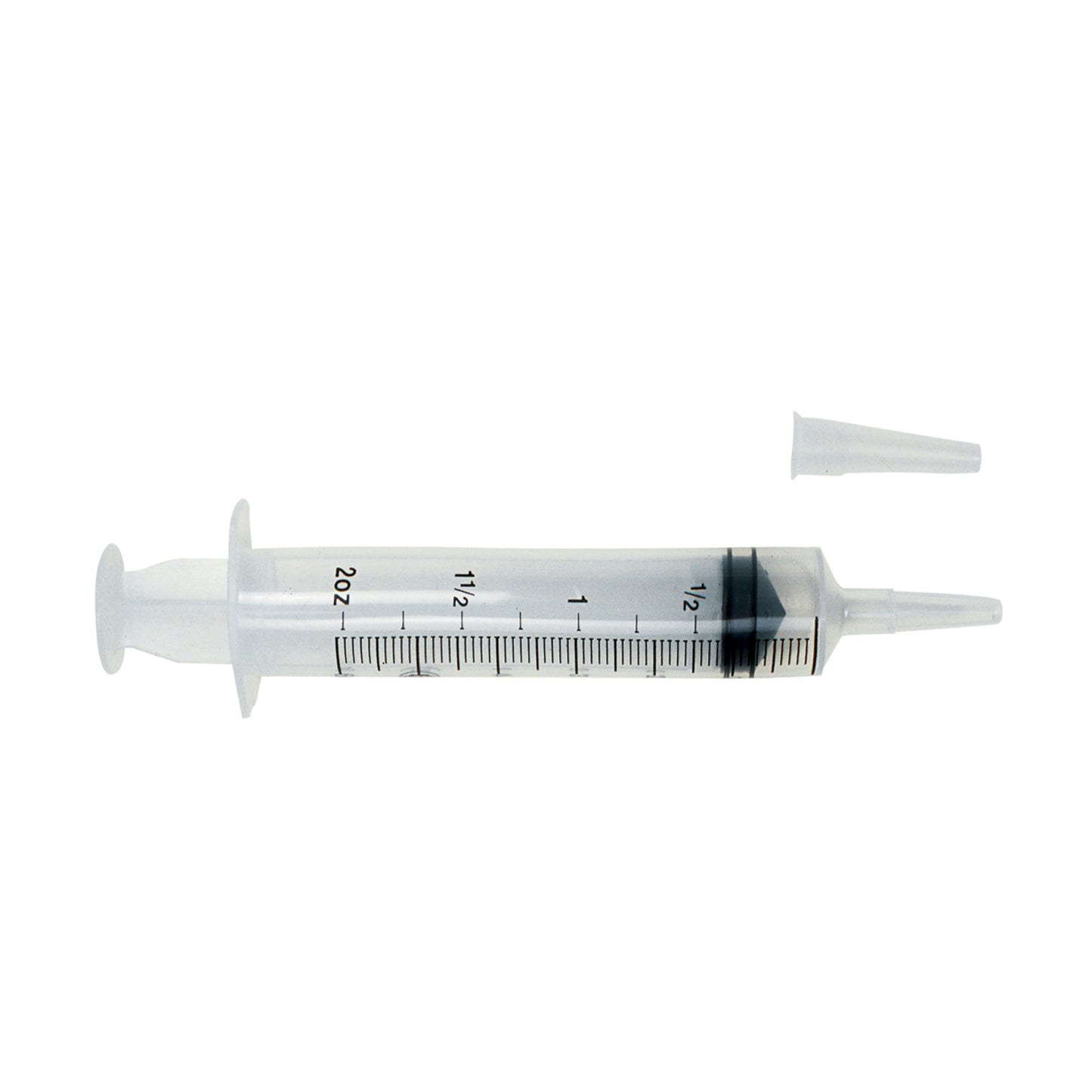 Irrigation Syringe, 60cc, Flat Top, Catheter Tip with Tip Protector, Sterile, Packaged in Poly Pouch, 50/cs (80 cs/plt) 