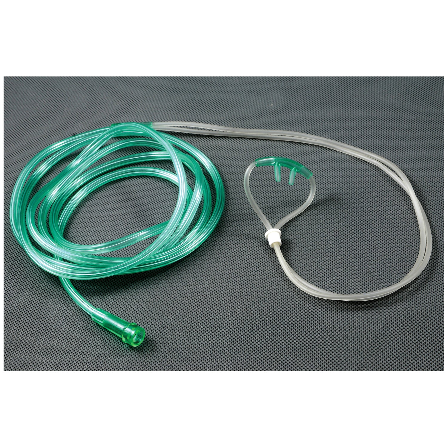 Nasal Oxygen Cannula, Adult, Curved Flared Tip with 7 ft (84") Tubing, (Over-the-ear Style), 50/cs (60 cs/plt)