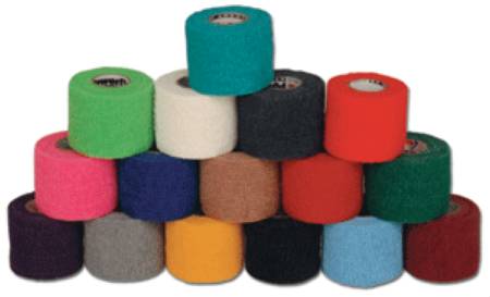 Self-Adherent Wrap, 2" x 6 yds, Grey, Latex, 24 rl/cs