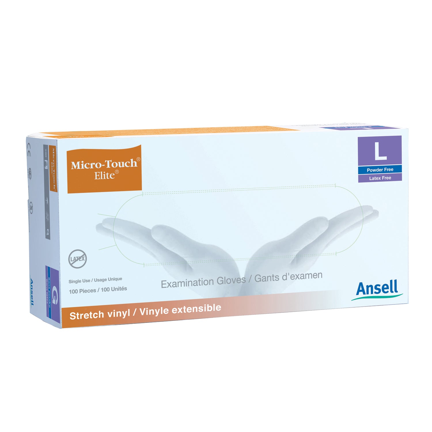 Exam Gloves, Medium, 100/bx, 10 bx/cs (50 cs/plt) (US Only)