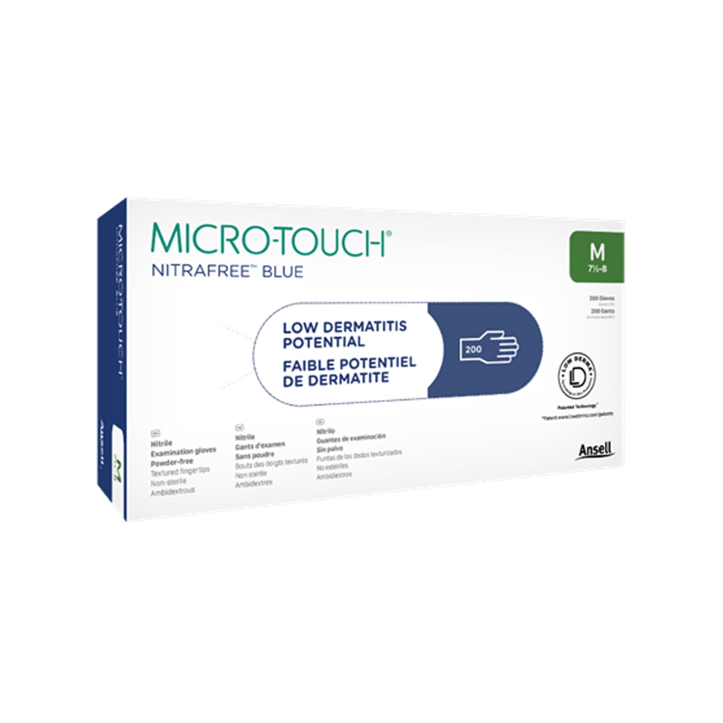 Exam Gloves, Small, Blue, Powder-Free, Non-Sterile, 200/bx, 10 bx/cs (US Only)