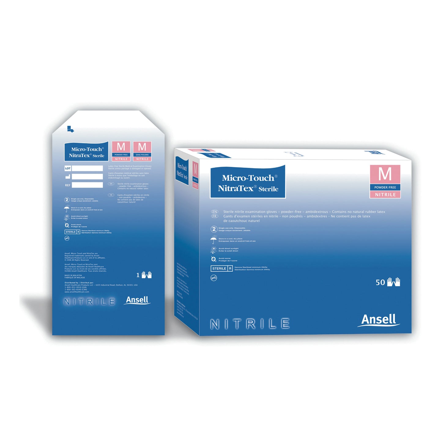 Exam Gloves, Sterile, Small, Pairs, 50 pr/bx, 4 bx/cs (US Only)
