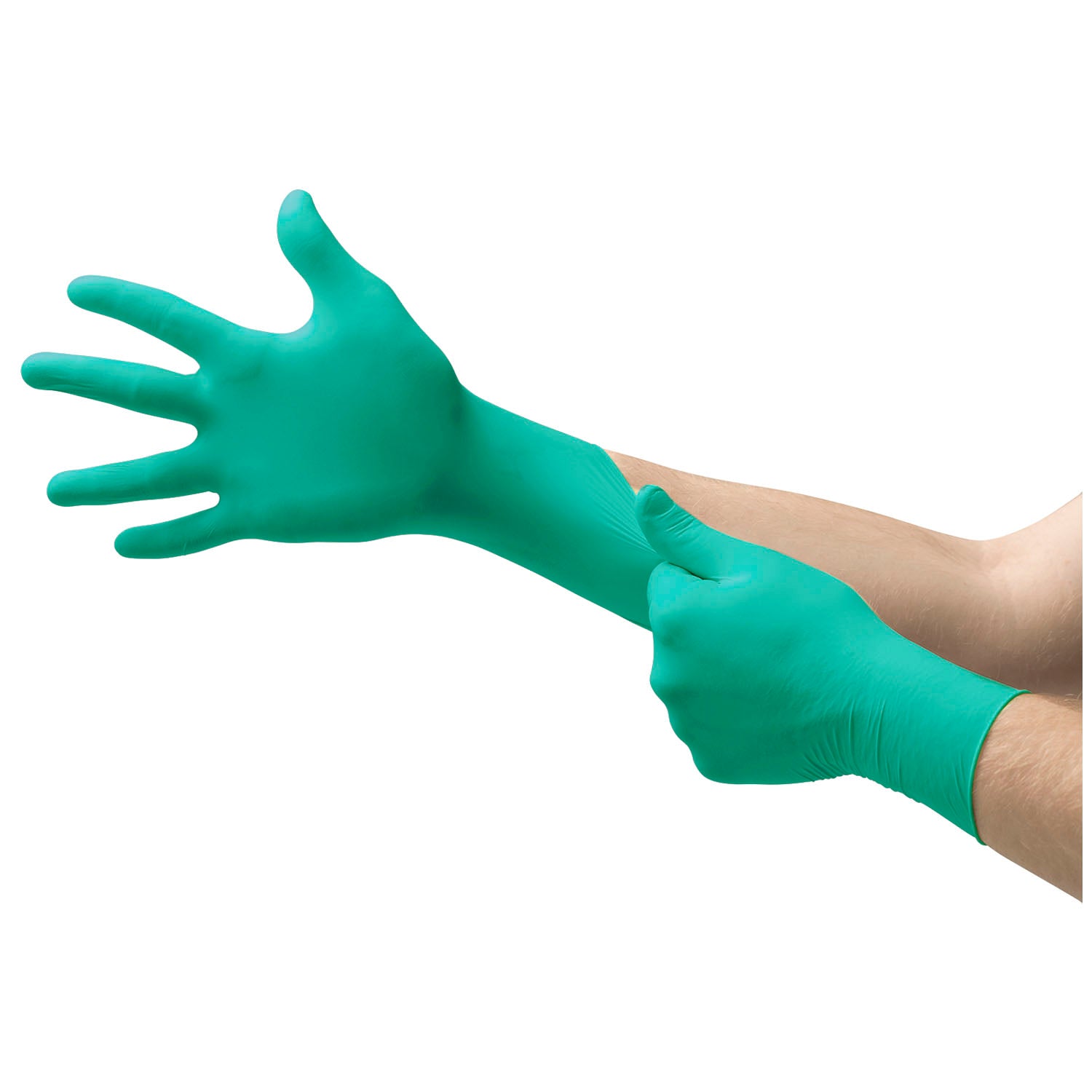 Exam Glove, Neoprene, Medium (7.5-8), Polymer Coated, Beaded Cuff, Green, Powder-Free, 200/bx, 10 bx/cs (US Only) (Item on Manufacturer Backorder  Inventory Limited when Available)