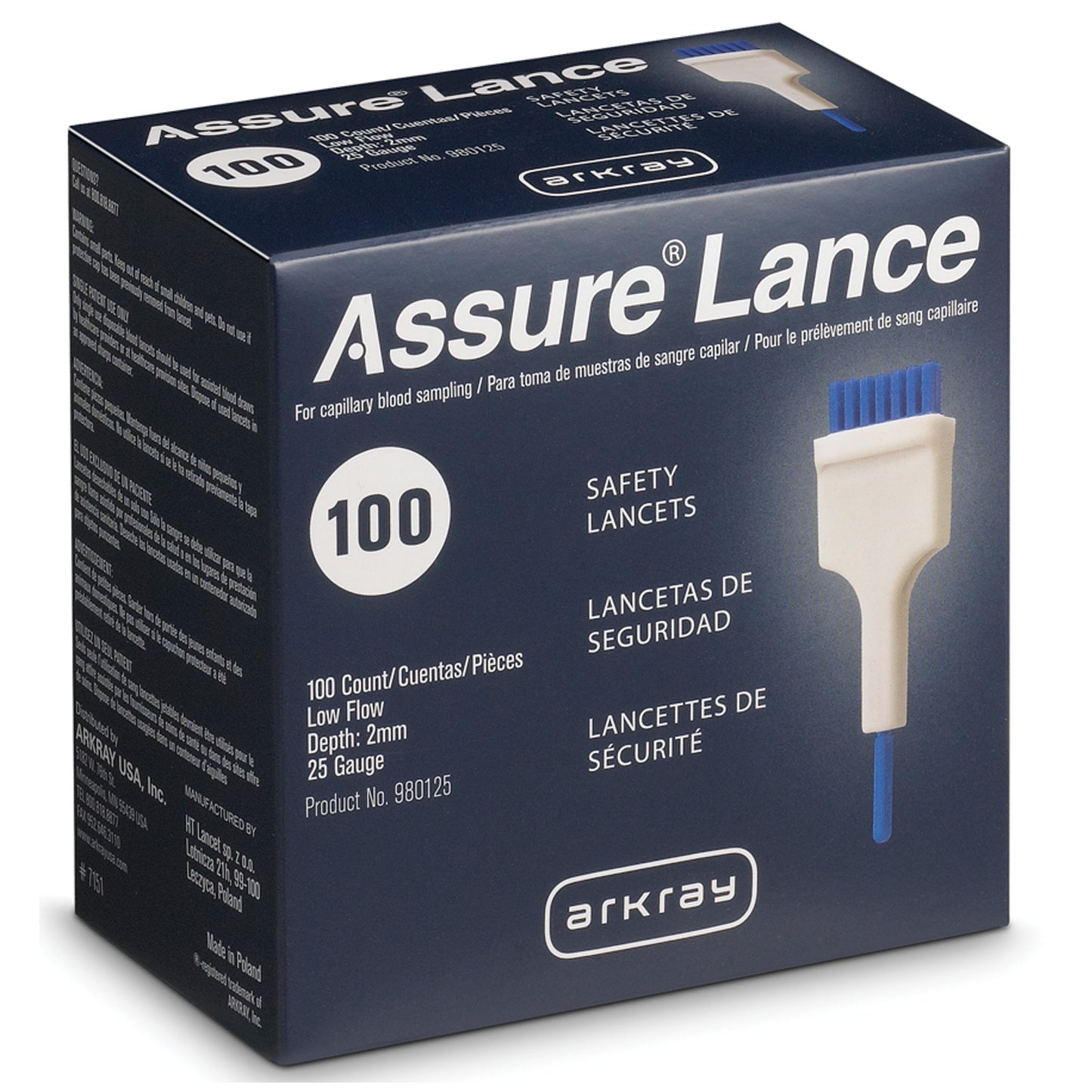 Low Flow 25G Lancets x 2mm, 100/bx (US Only)