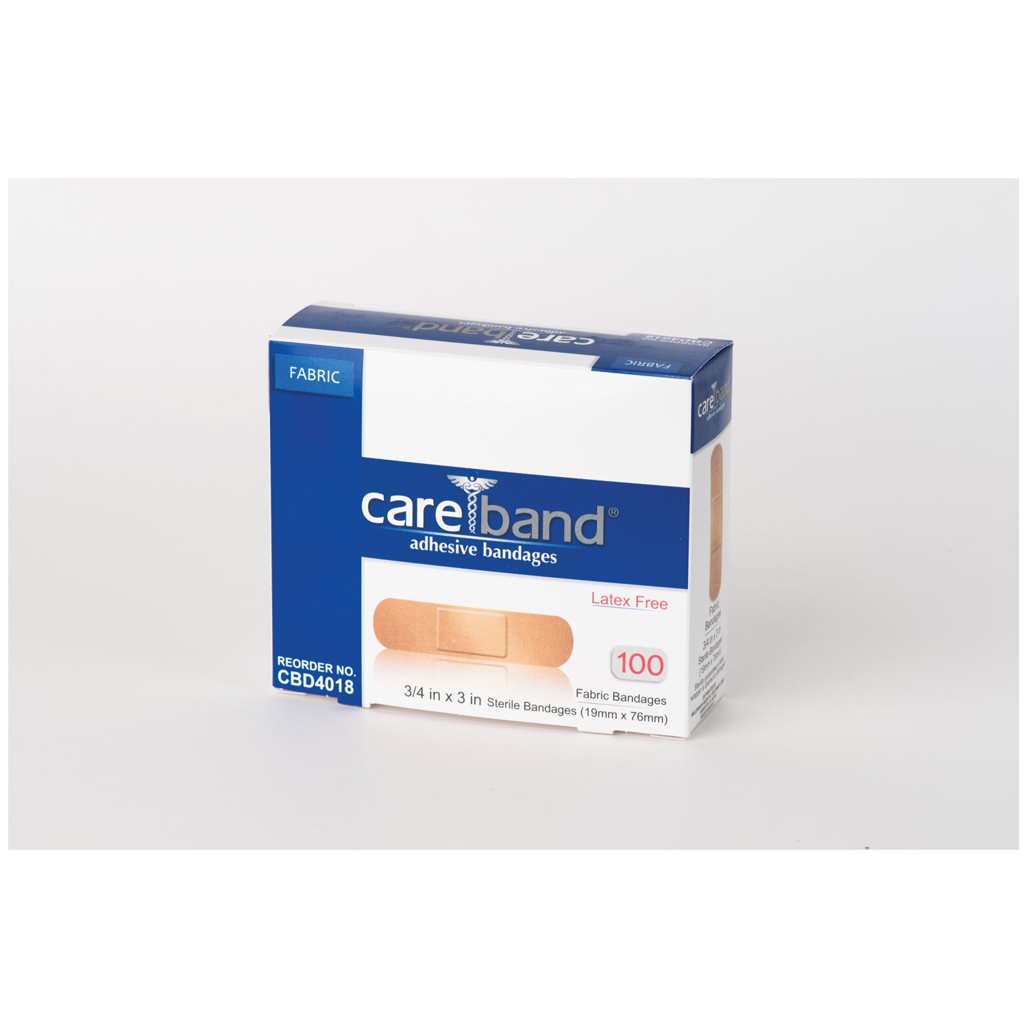 Fabric Strip Bandage, _" x 3", Latex Free (LF), 100/bx, 12 bx/cs