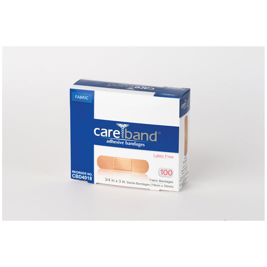 Fabric Strip Bandage, _" x 3", Latex Free (LF), 100/bx, 12 bx/cs