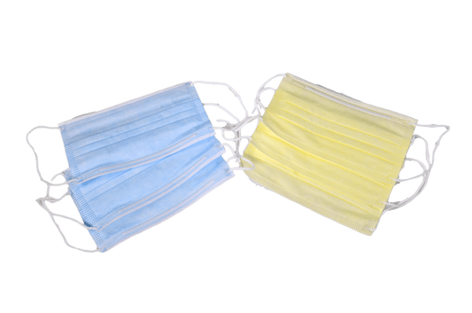 Earloop Mask, ASTM Level 2, 3-Ply, Blue with Ear Loops, 50/ea, 40 bx/cs