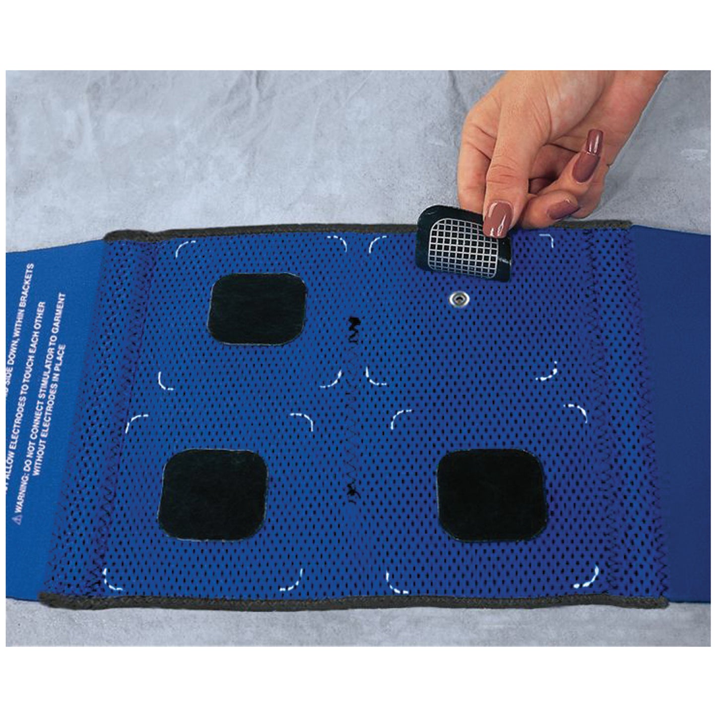 Back Garment Kit Contains: (1) L/XL Back Garment, (4) UltraStim Electrodes 2"x2" & (4) Black Snap Adapters (024104)