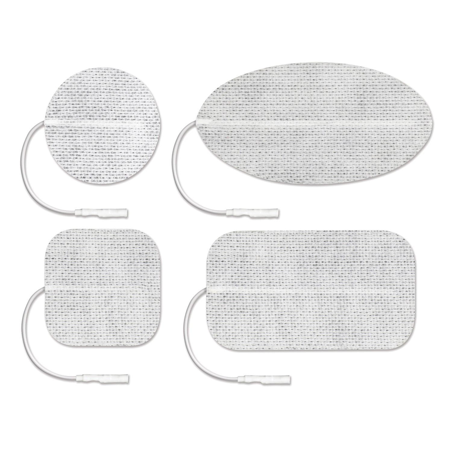 ValuTrode Cloth Electrode, White Fabric Top, 3" x 5" Rectangle, 2/pk, 10 pk/bg, 1 bg/cs (090161)