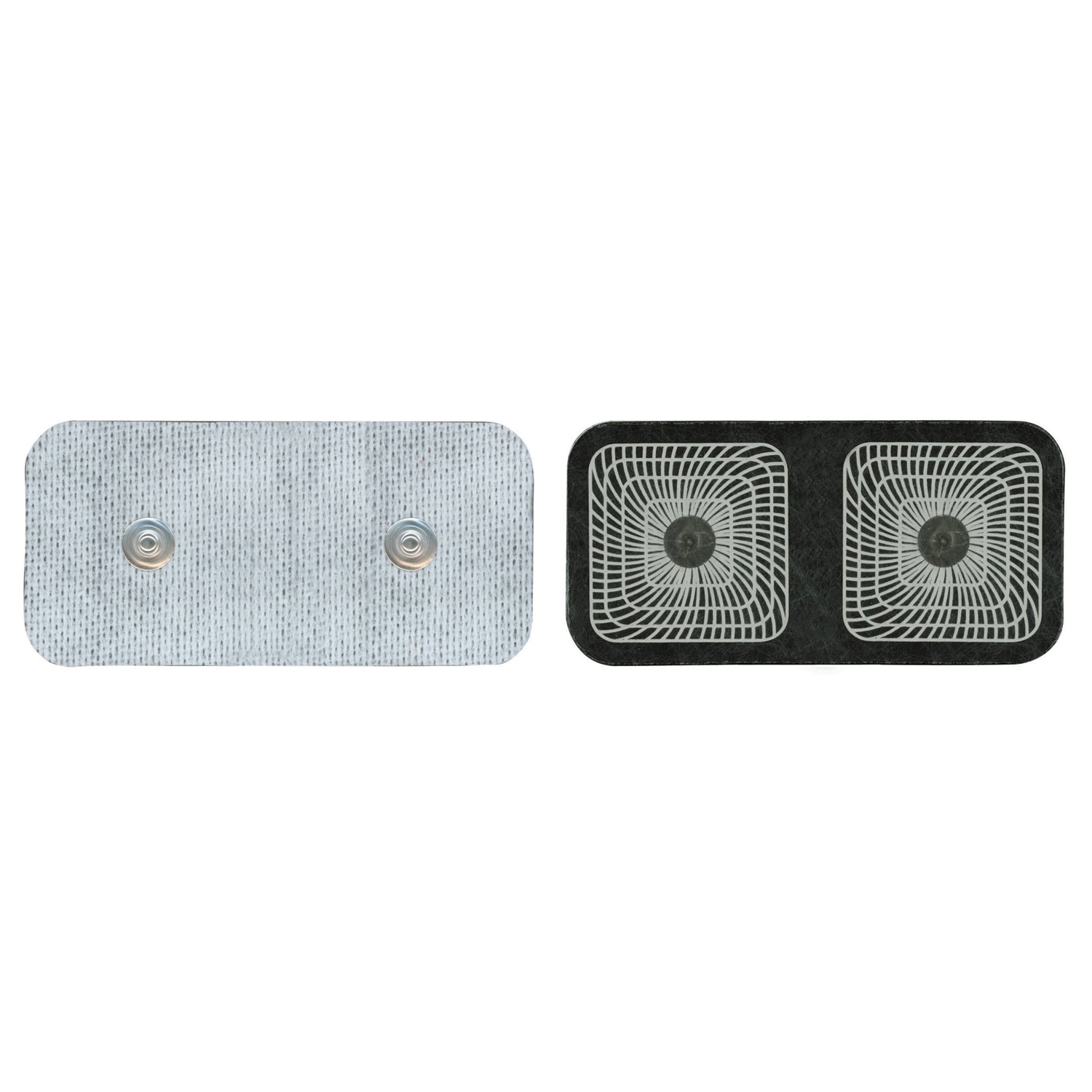 Electrode, 2" x 4" Rectangle, Dual Snap, 2/pk, 10 pk/bg, 1 bg/cs