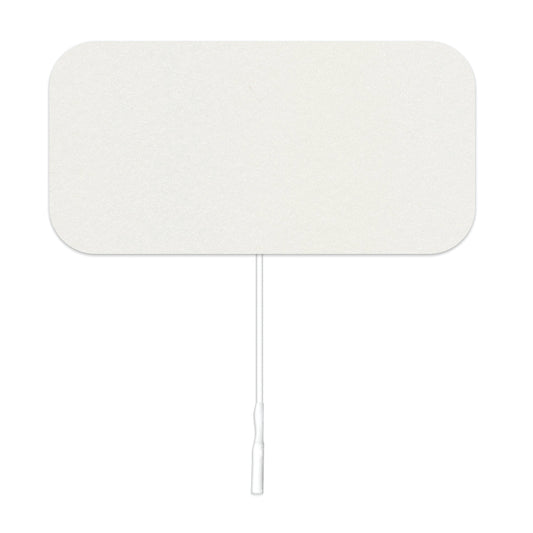 ValuTrode X Electrode, White Foam Top, 2" x 4" Rectangle, 4/pk, 10 pk/bg, 1 bg/cs (091950)