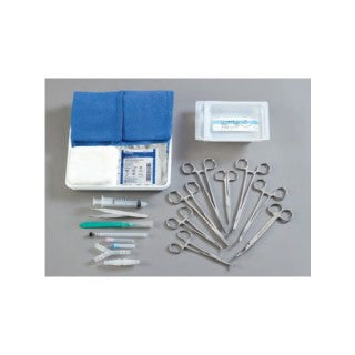 Chest Tube Insertion Tray, Latex-Free, 10/cs