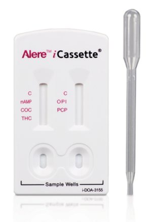 Drug Test, 5 Test Cassette, Cocaine, Marijuana, Opiate, Phencyclidine, Methamphetamine, CLIA Waived, 25/bx (Result forms not included, please order 2430P or 2440P) (US Only)