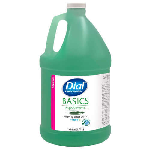 Liquid Soap Basics + Aloe, Foaming, Hypoallergenic, 1 Gallon, 4/cs