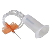 Monoject Winged Blood Collection Set, 21G x 0.75", with 12" Tubing and Holder Attached, 50/cs (Continental US Only)