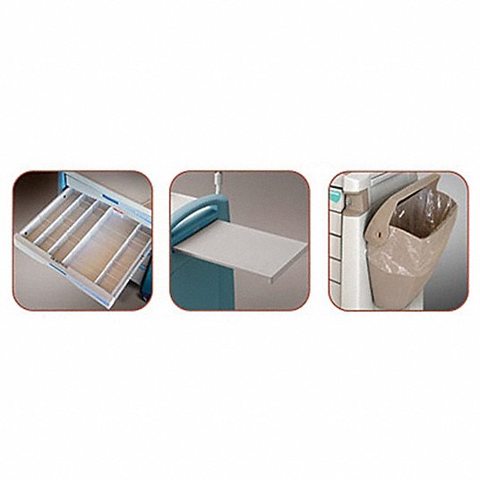 Avalo Medical Accessory Pack 1, Anesthesia, Includes: (3) 3" Drawer Dividers, (1) Writing Surface and (1) Waste w/ Lid (DROP SHIP ONLY)