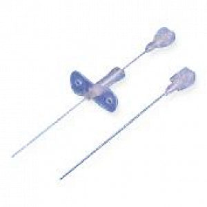 Single Wall Puncture Procedure Needle, 18G x 2_" One Part Needle, Wings For .032"-.038" Guide Wire, 10/bx, 5 bx/cs