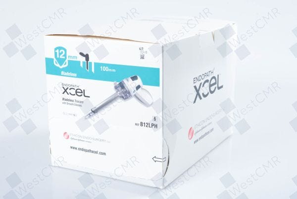 ENDOPATH XCEL Bladeless Trocar, Smooth Sleeve, 12mm, 100mm Length, Handled, 6/bx (Continental US Only)
